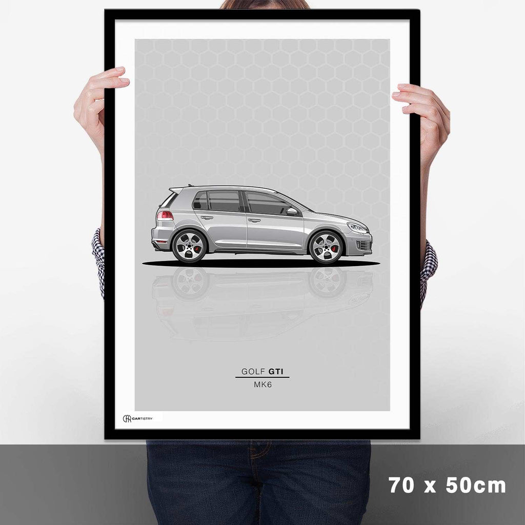 Golf 6 GTI Poster - Cartistry