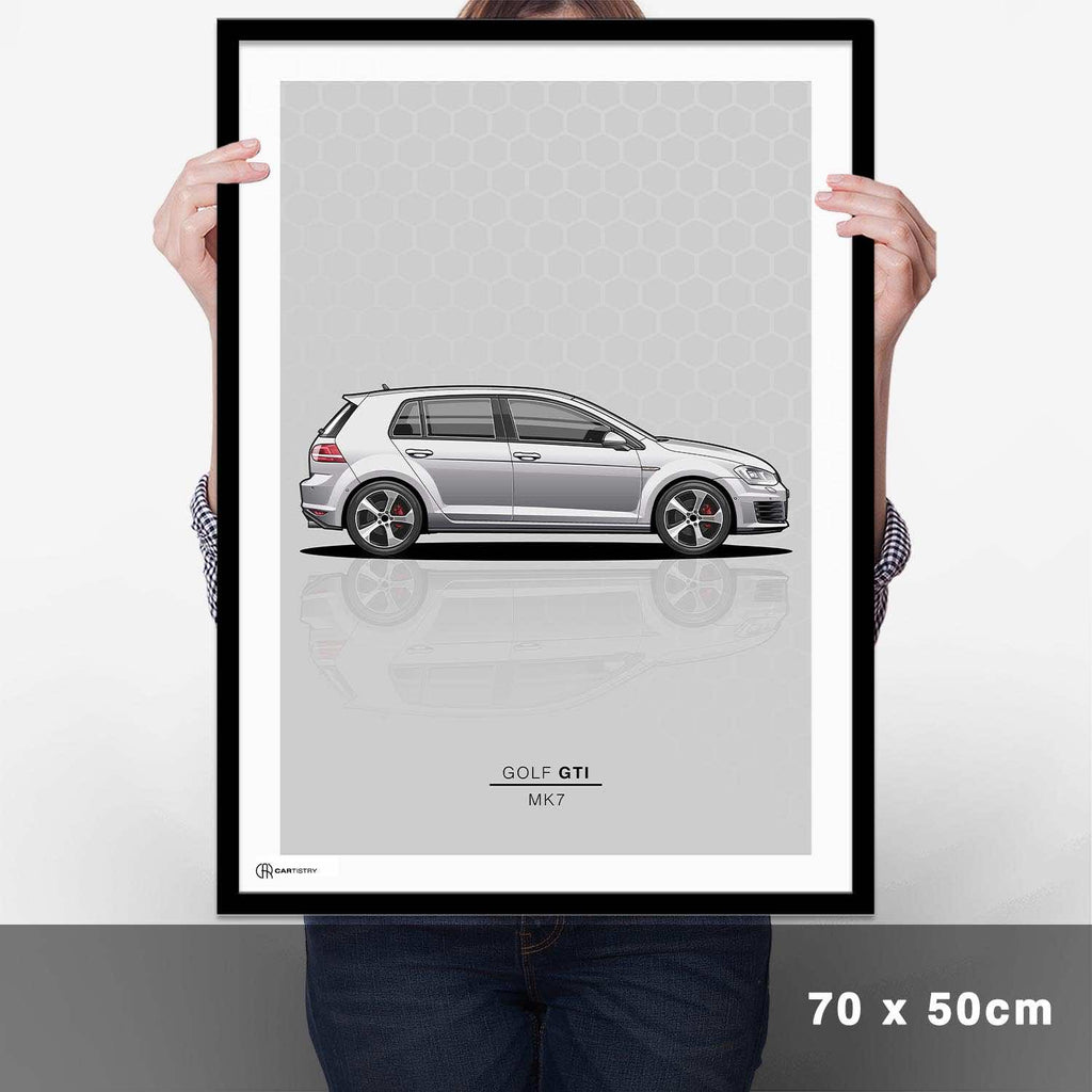 Golf 7 GTI Poster - Cartistry