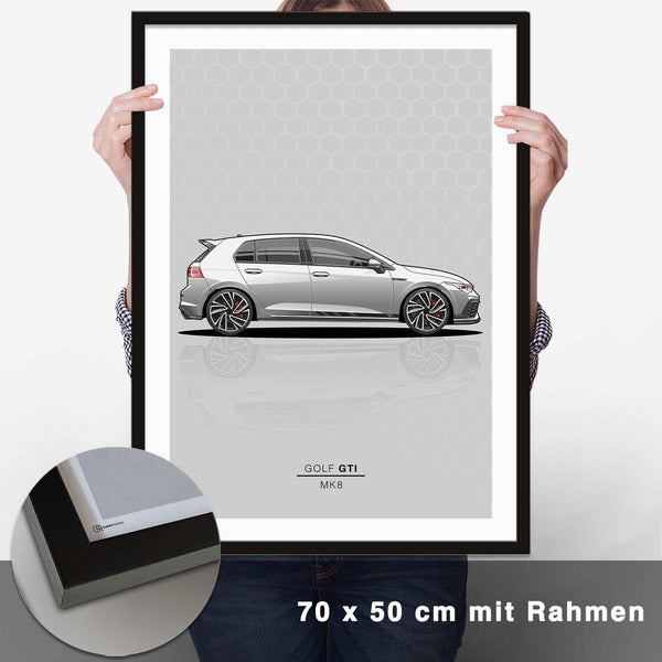 Lade das Bild in den Galerie-Viewer, Golf 8 GTI Poster - CARTISTRY

