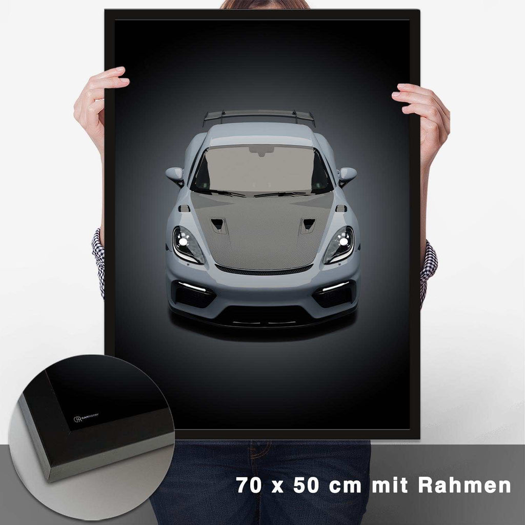 Cayman GT4 RS Poster Front - CARTISTRY
