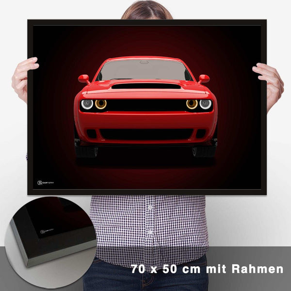 Lade das Bild in den Galerie-Viewer, Challenger SRT Demon Poster - CARTISTRY
