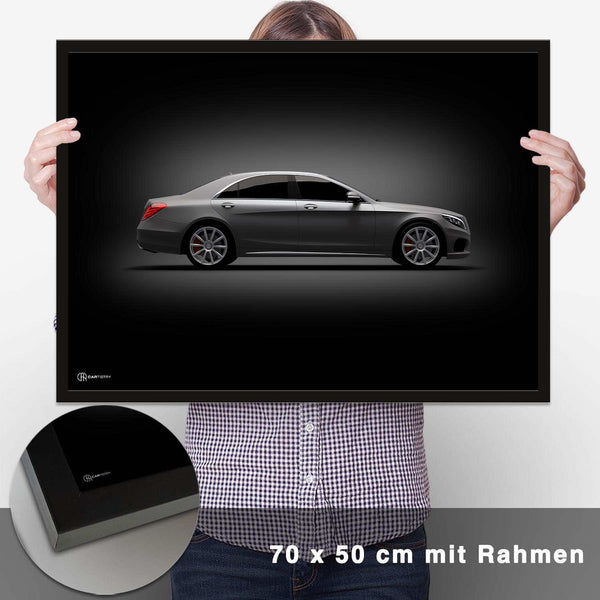 Lade das Bild in den Galerie-Viewer, S63 AMG Poster Seite Dunkel - CARTISTRY
