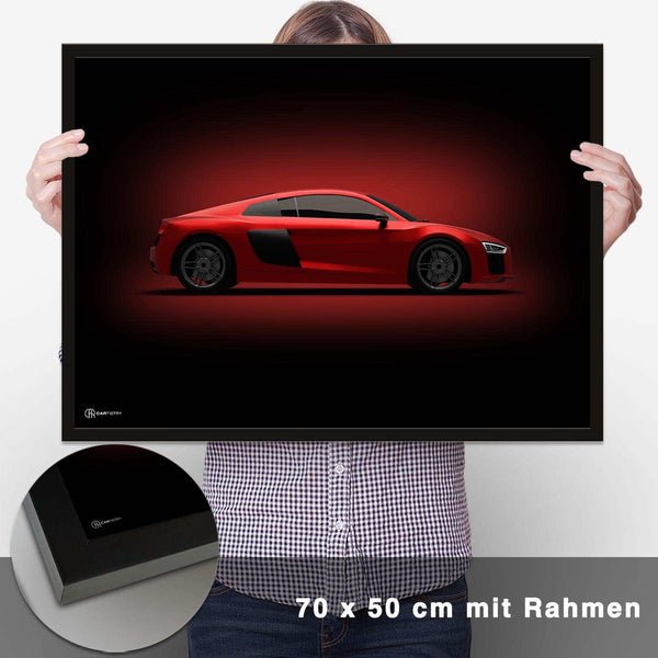 Lade das Bild in den Galerie-Viewer, R8 Poster Seite Dunkel - CARTISTRY
