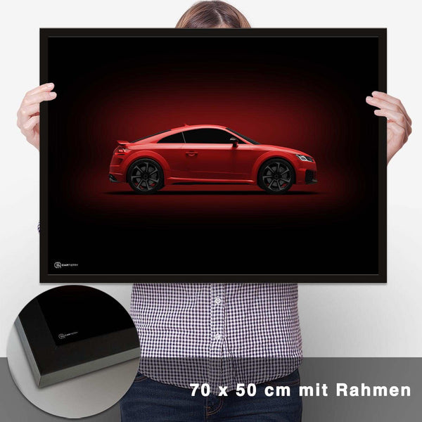 Lade das Bild in den Galerie-Viewer, TT RS Poster Seite Dunkel - CARTISTRY
