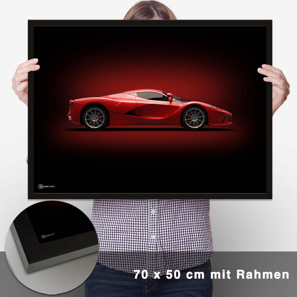 LaFerrari Poster Seite Dunkel - CARTISTRY