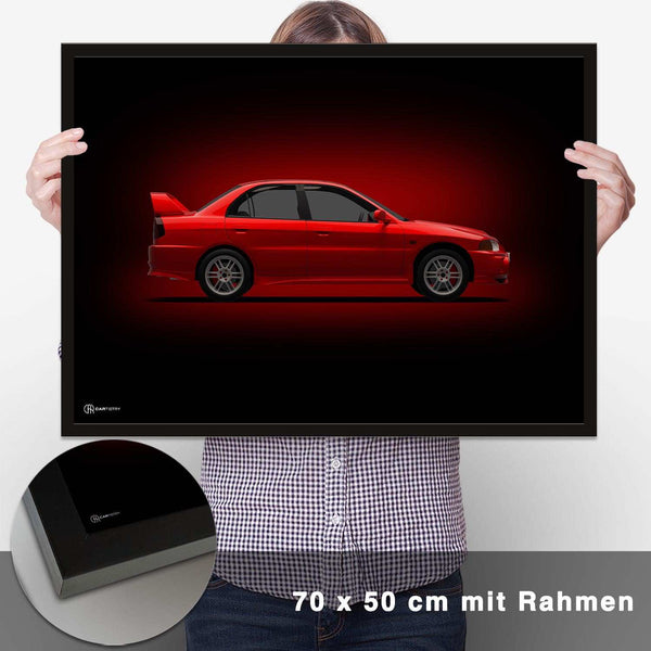 Lade das Bild in den Galerie-Viewer, Lancer Evolution VI Poster Seite Dunkel - CARTISTRY
