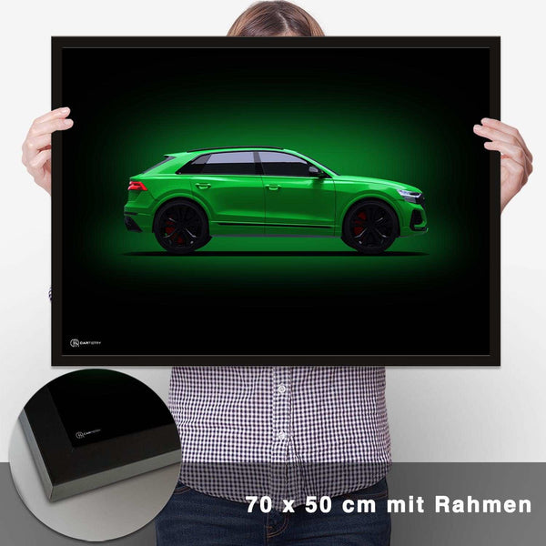 Lade das Bild in den Galerie-Viewer, RS Q8 Poster Seite Dunkel - CARTISTRY
