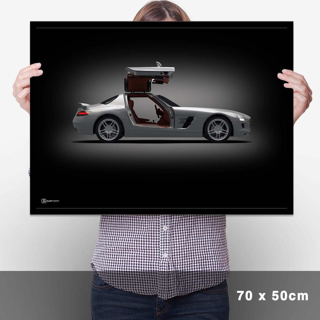 SLS AMG Poster Seite Dunkel - Cartistry