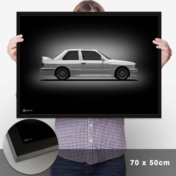 Lade das Bild in den Galerie-Viewer, M3 E30 Poster Seite Dunkel - Cartistry
