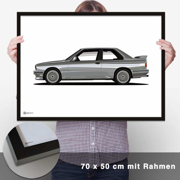 Lade das Bild in den Galerie-Viewer, M3 E30 Artwork Poster Hell - CARTISTRY
