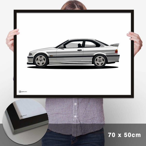 Lade das Bild in den Galerie-Viewer, M3 E36 Artwork Poster Hell - Cartistry
