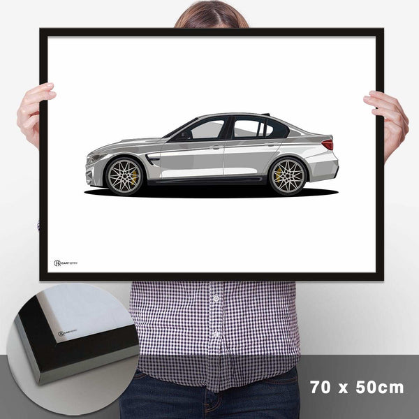 Lade das Bild in den Galerie-Viewer, M3 F80 Artwork Poster Hell - Cartistry
