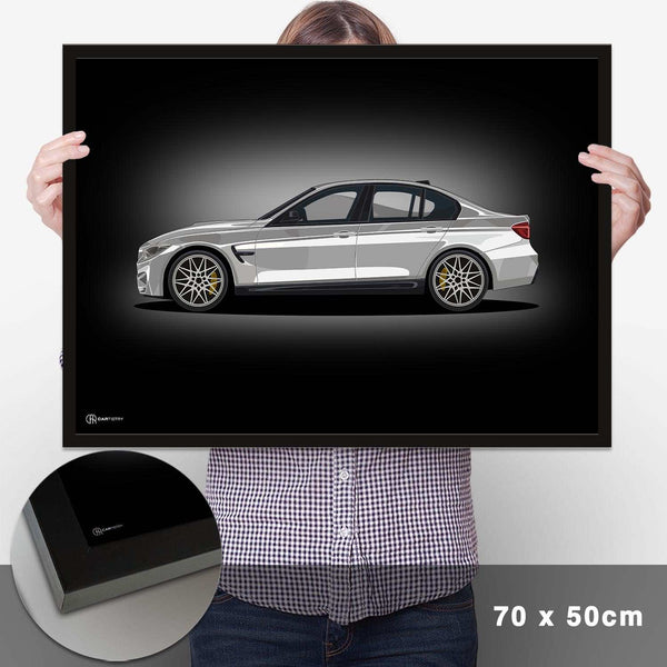 Lade das Bild in den Galerie-Viewer, M3 F80 Artwork Poster Dunkel - Cartistry
