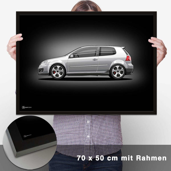 Lade das Bild in den Galerie-Viewer, Golf 5 GTI Poster Dunkel - CARTISTRY
