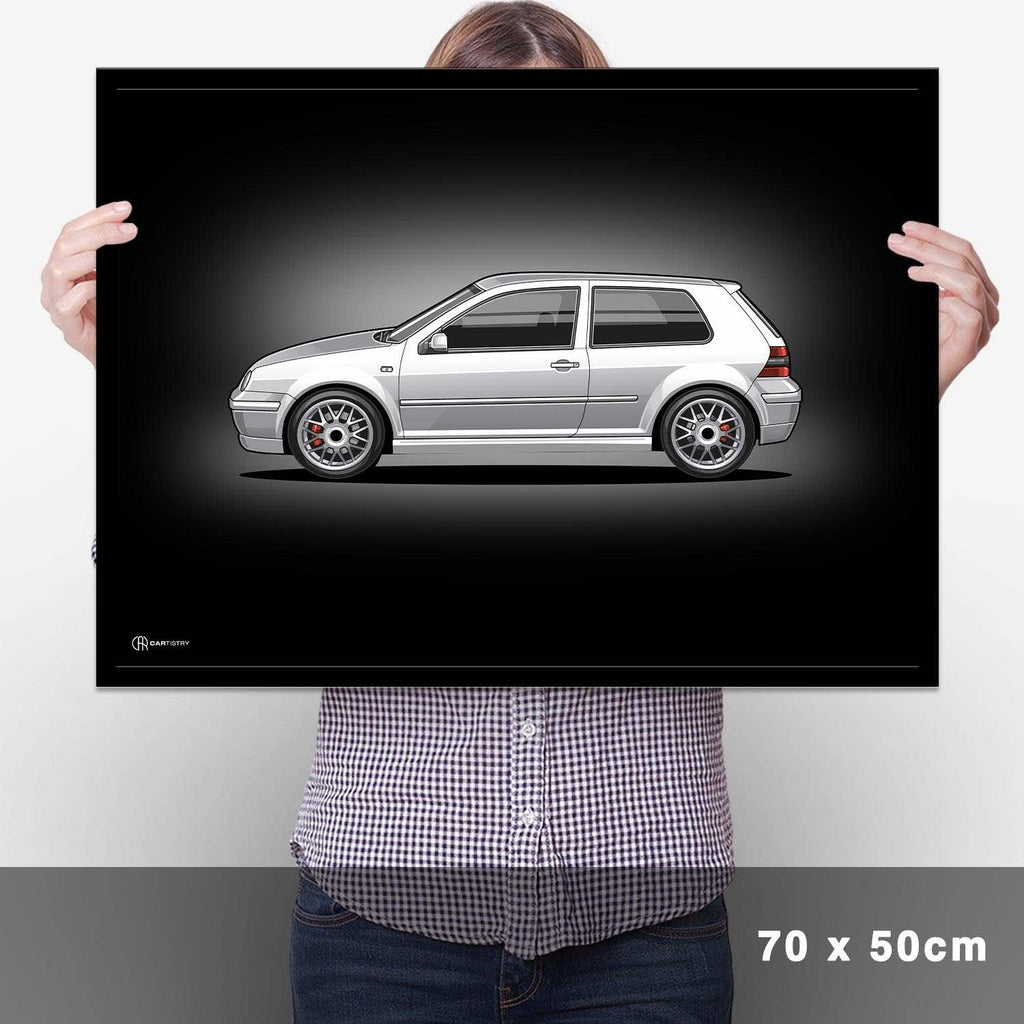 Golf 4 GTI Poster Dunkel - Cartistry