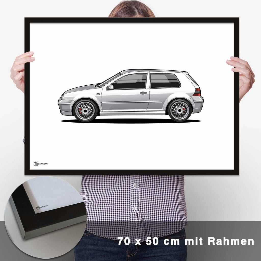 Golf 4 GTI Poster Hell - CARTISTRY