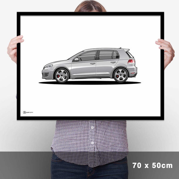 Lade das Bild in den Galerie-Viewer, Golf 6 GTI Poster Hell - Cartistry
