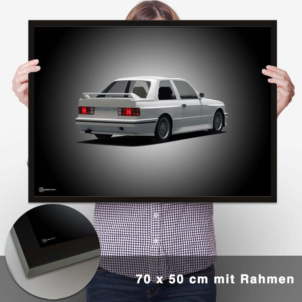 M3 E30 Poster Heck - CARTISTRY