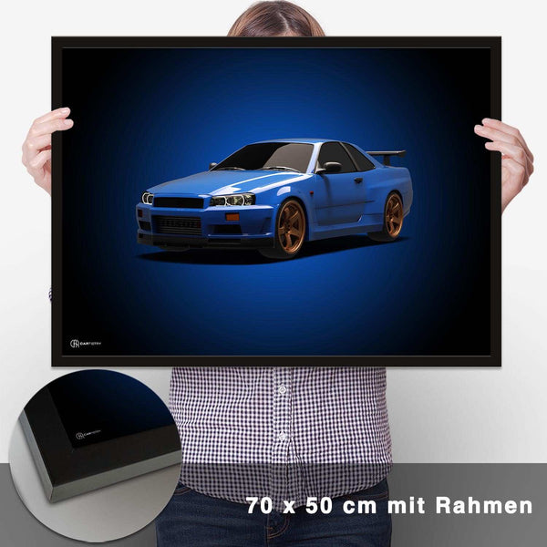 Lade das Bild in den Galerie-Viewer, GT-R R34 Poster - CARTISTRY
