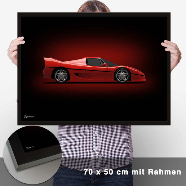 Lade das Bild in den Galerie-Viewer, F50 Poster Seite Dunkel - CARTISTRY
