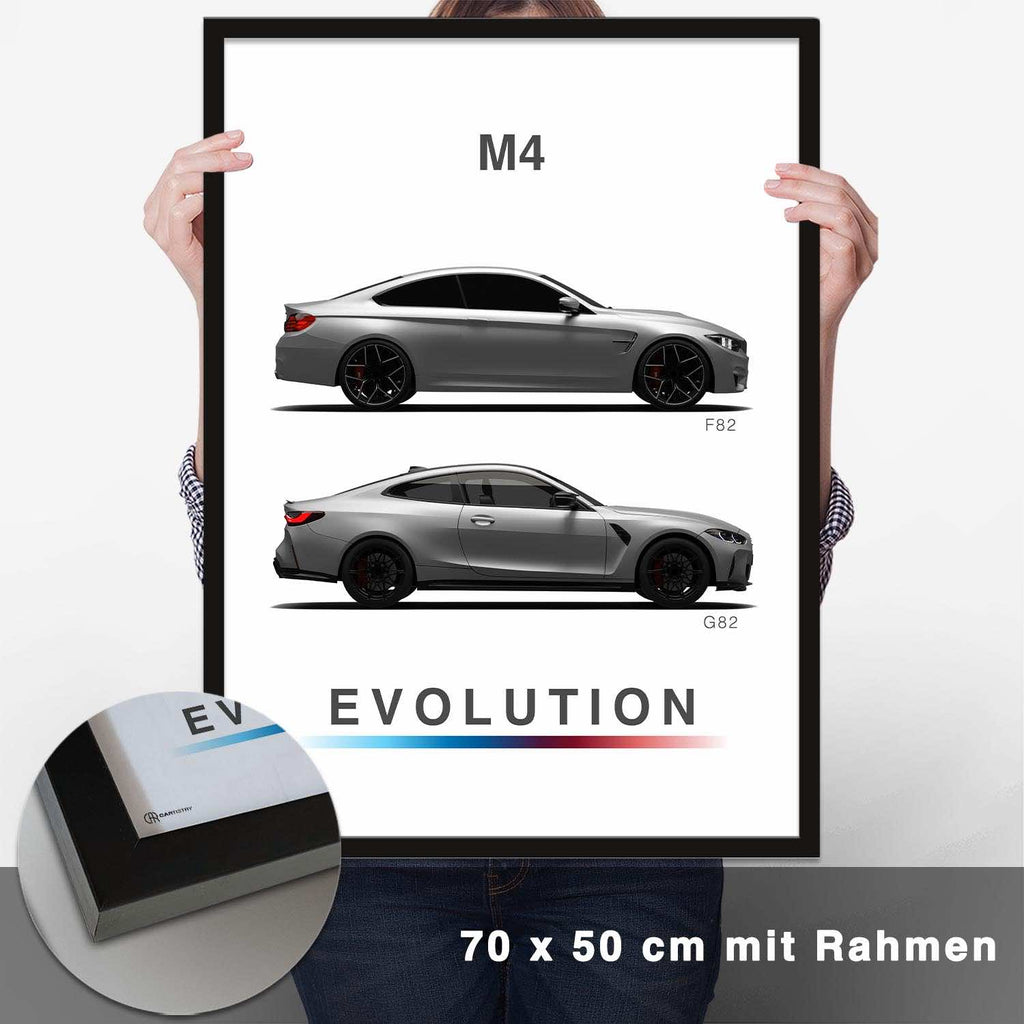M4 Generationen F82/G82 Poster - CARTISTRY