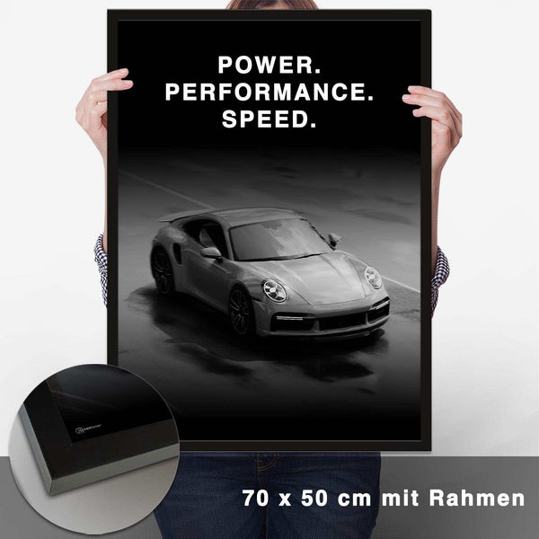 Lade das Bild in den Galerie-Viewer, "Power Performance Speed" Poster - CARTISTRY
