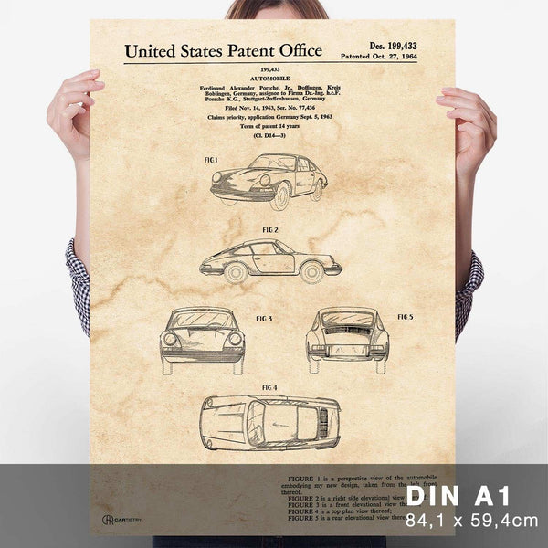 Lade das Bild in den Galerie-Viewer, Patent Poster 911 - Cartistry
