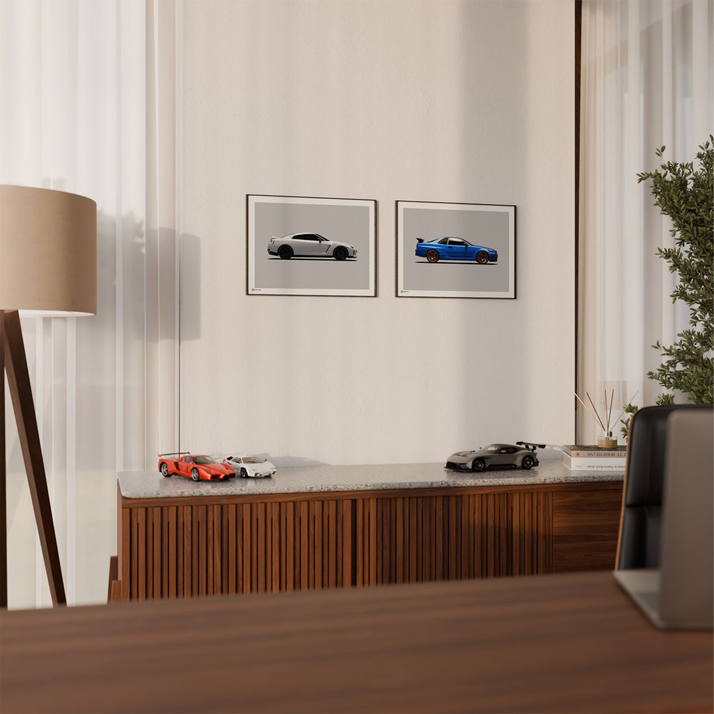2er Set GT-R R34 & R35 Poster