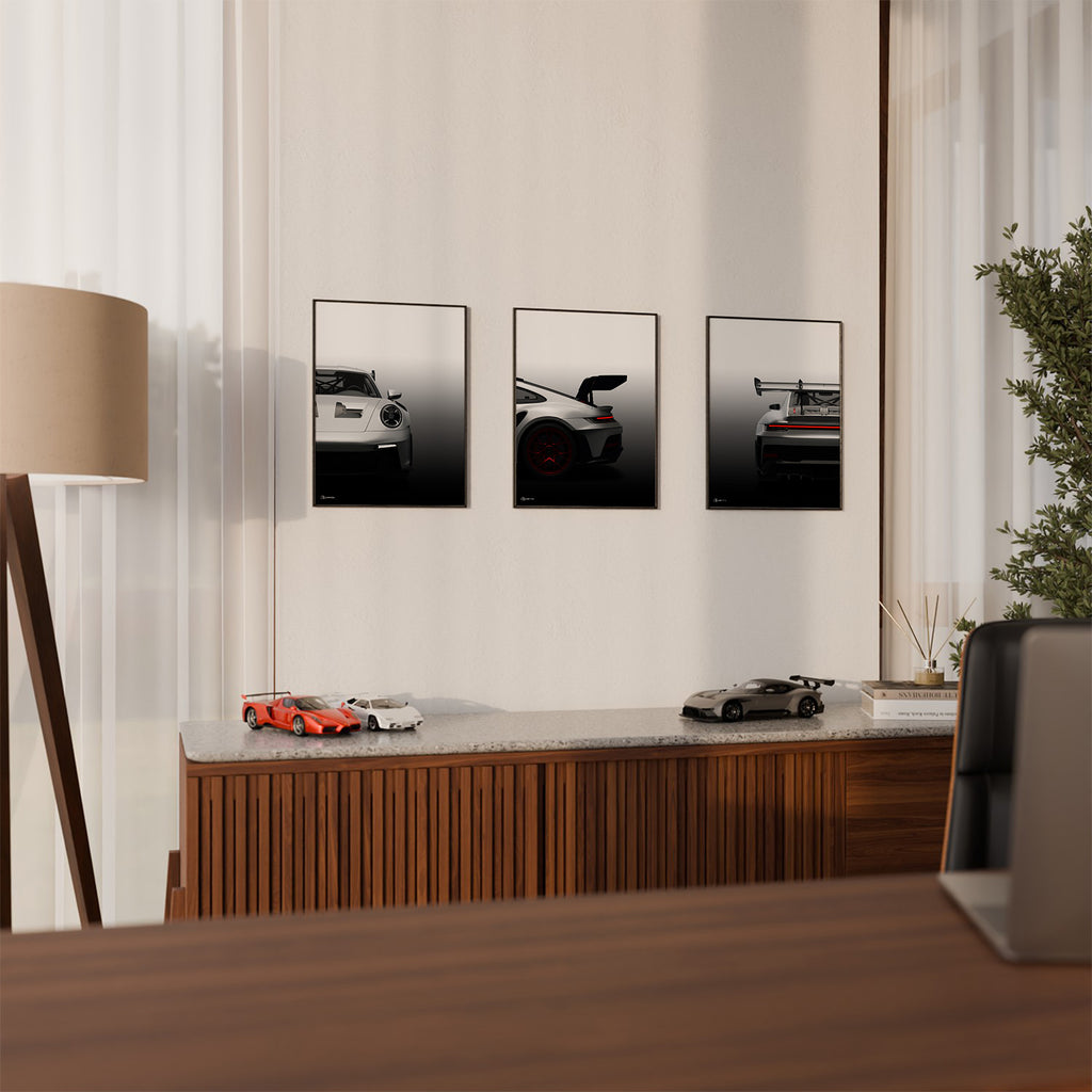 3er Set 911 GT3 RS (992) Poster