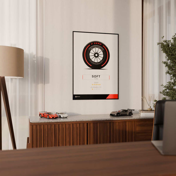 Lade das Bild in den Galerie-Viewer, Formel 1 Reifen Poster Weich - Cartistry
