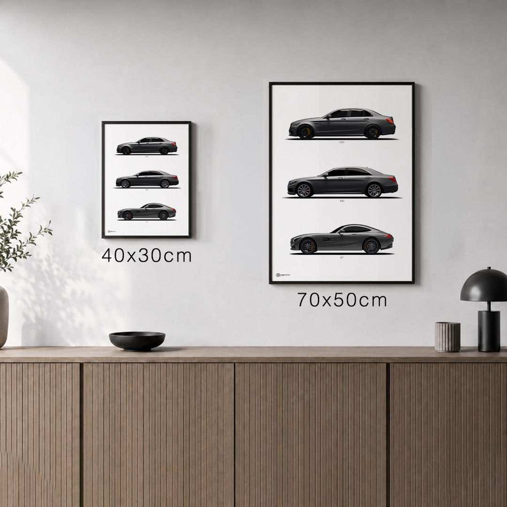 Größenvergleich für AMG Generationen Poster