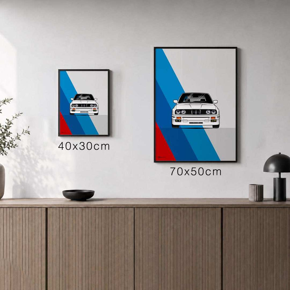 Größenvergleich für M3 E30 Poster