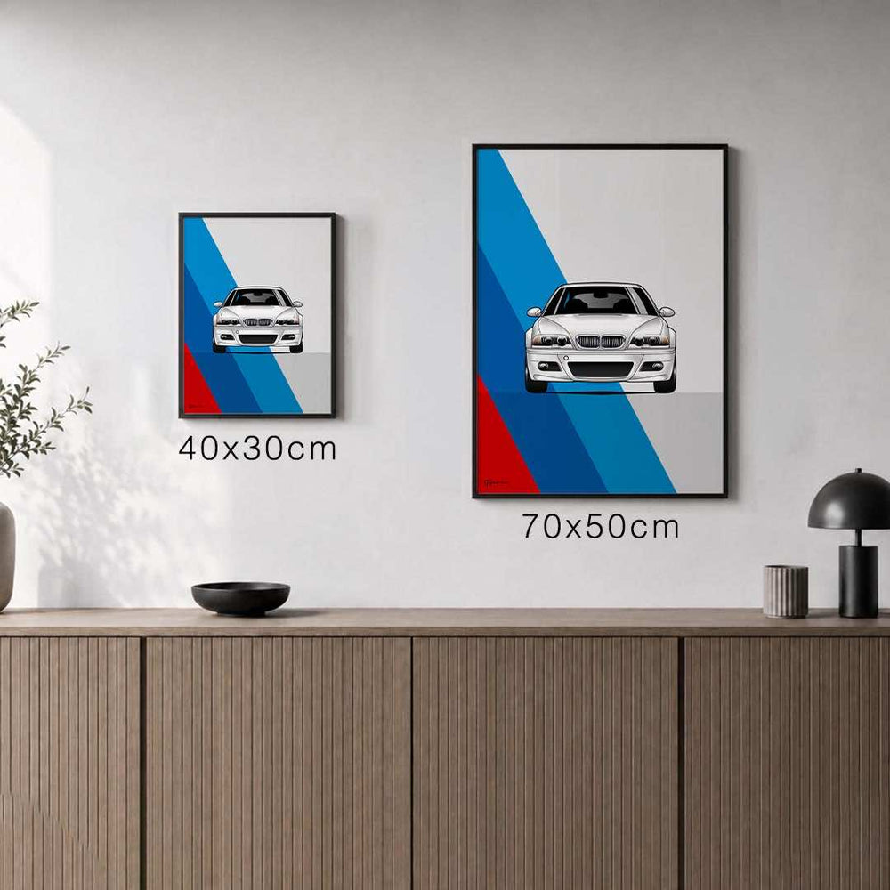 Größenvergleich für M3 E46 Poster