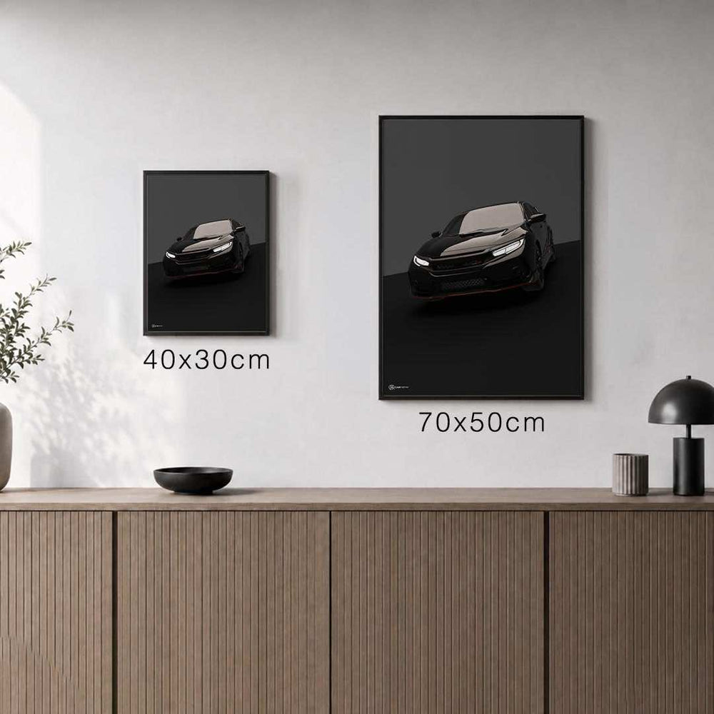 Größenvergleich für Civic Type R Poster