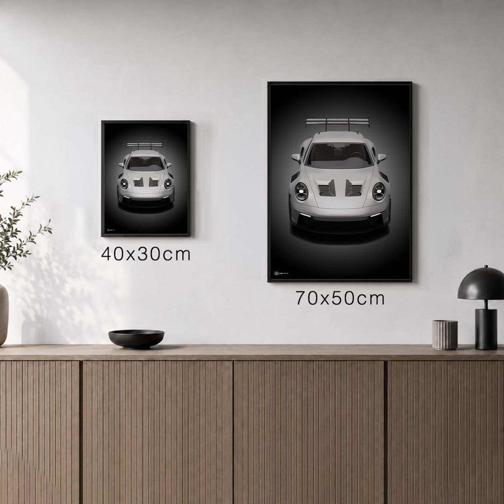 Größenvergleich für 911 GT3 RS (992) Poster