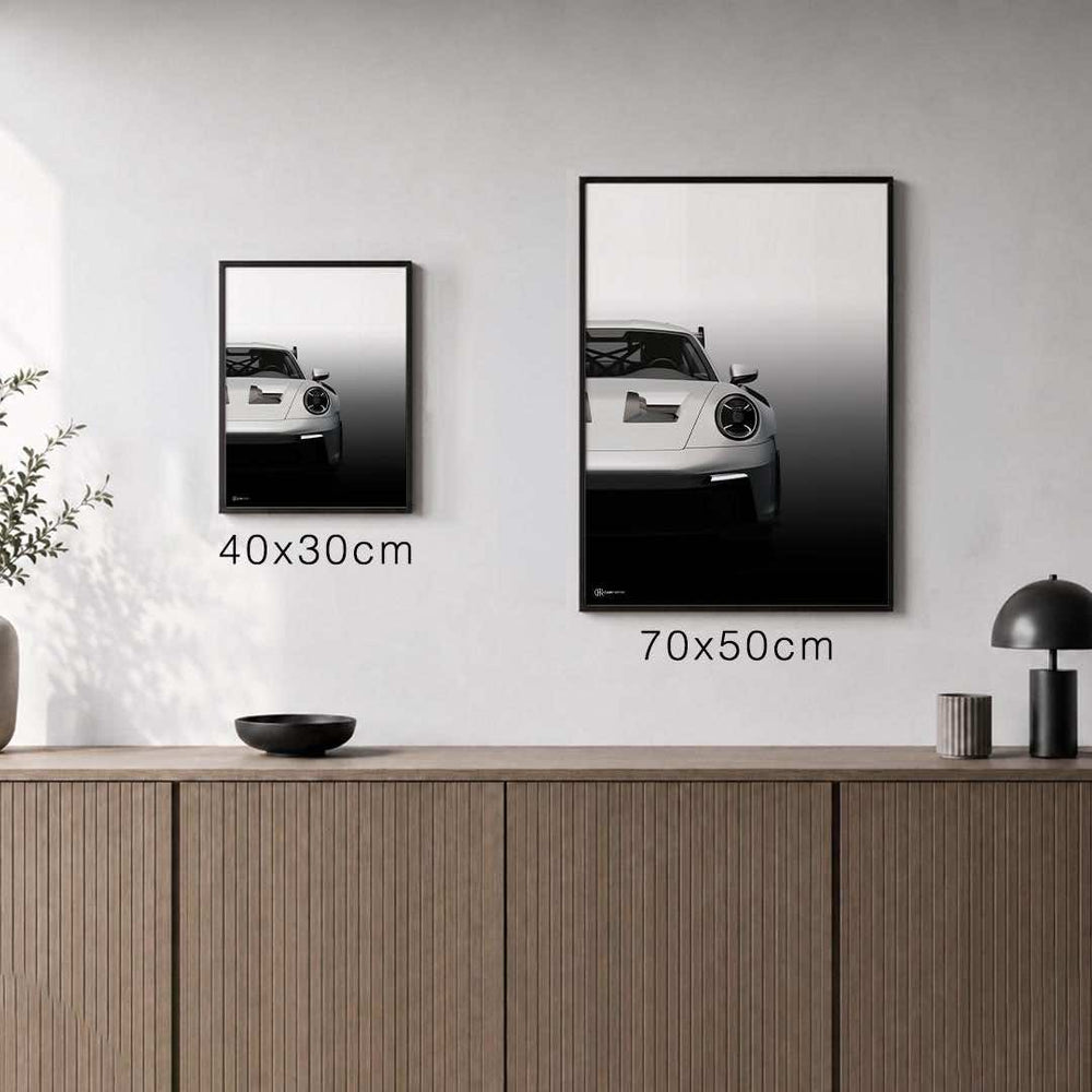 Größenvergleich für 911 GT3 RS (992) Front Poster