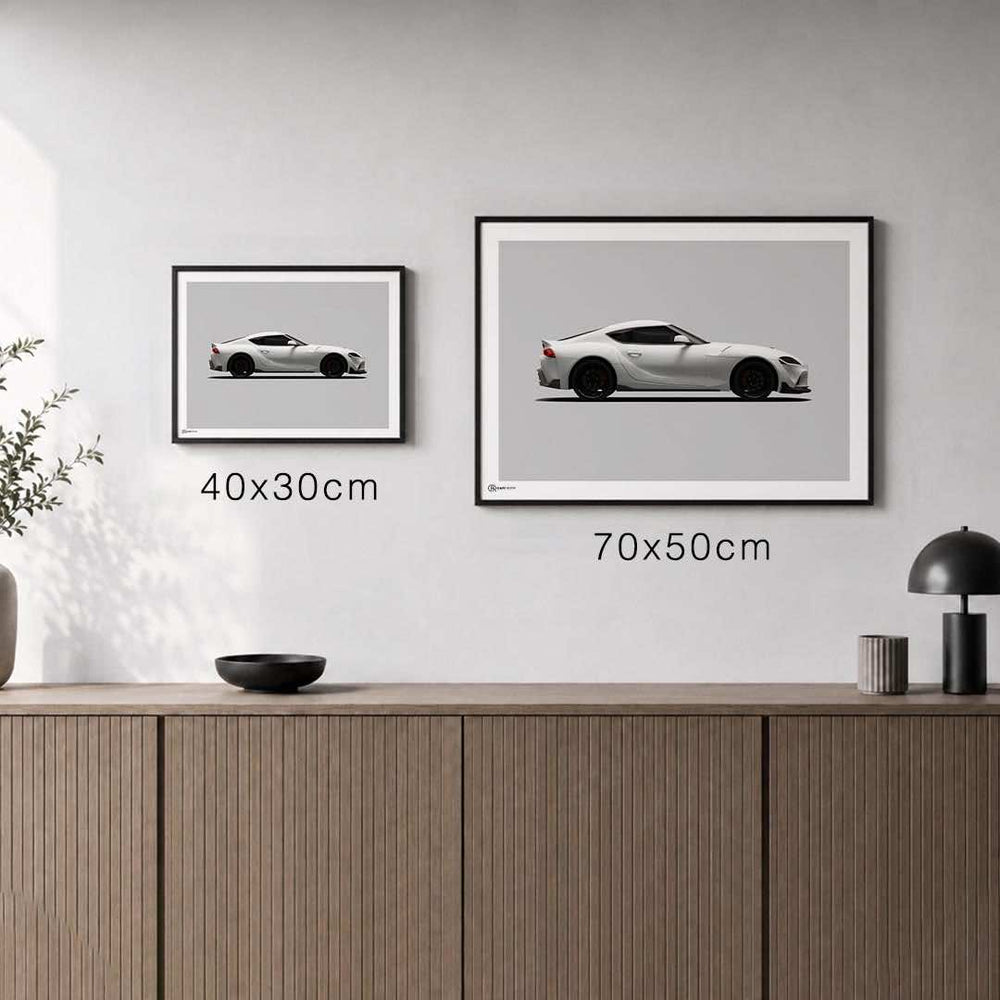 Größenvergleich für Supra MK5 Poster Seite