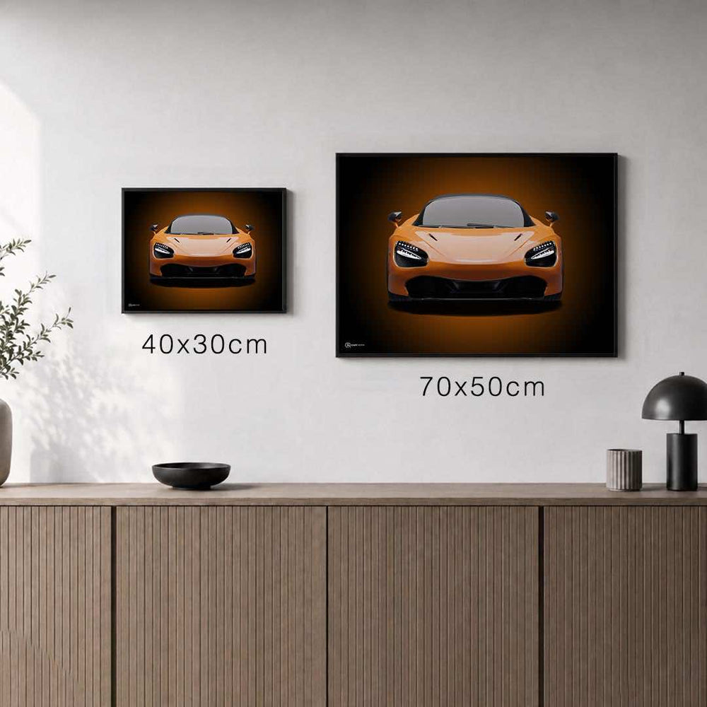Größenvergleich für 720S Poster