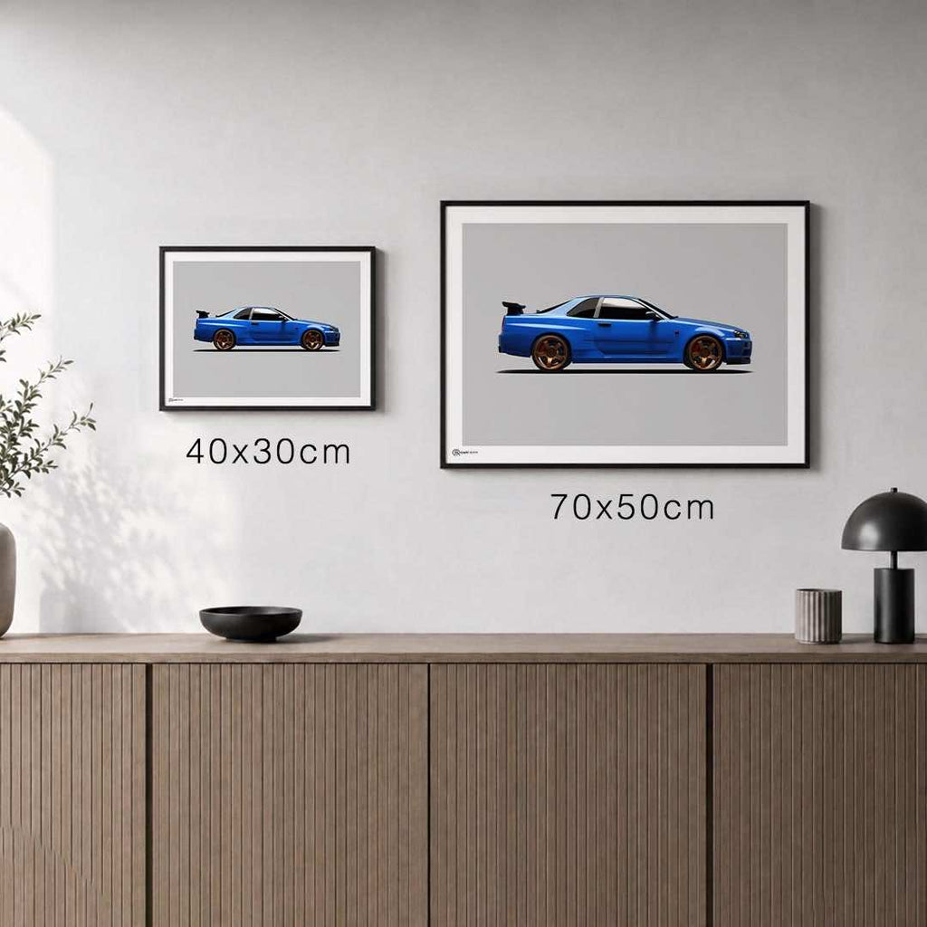 2er Set GT-R R34 & R35 Poster