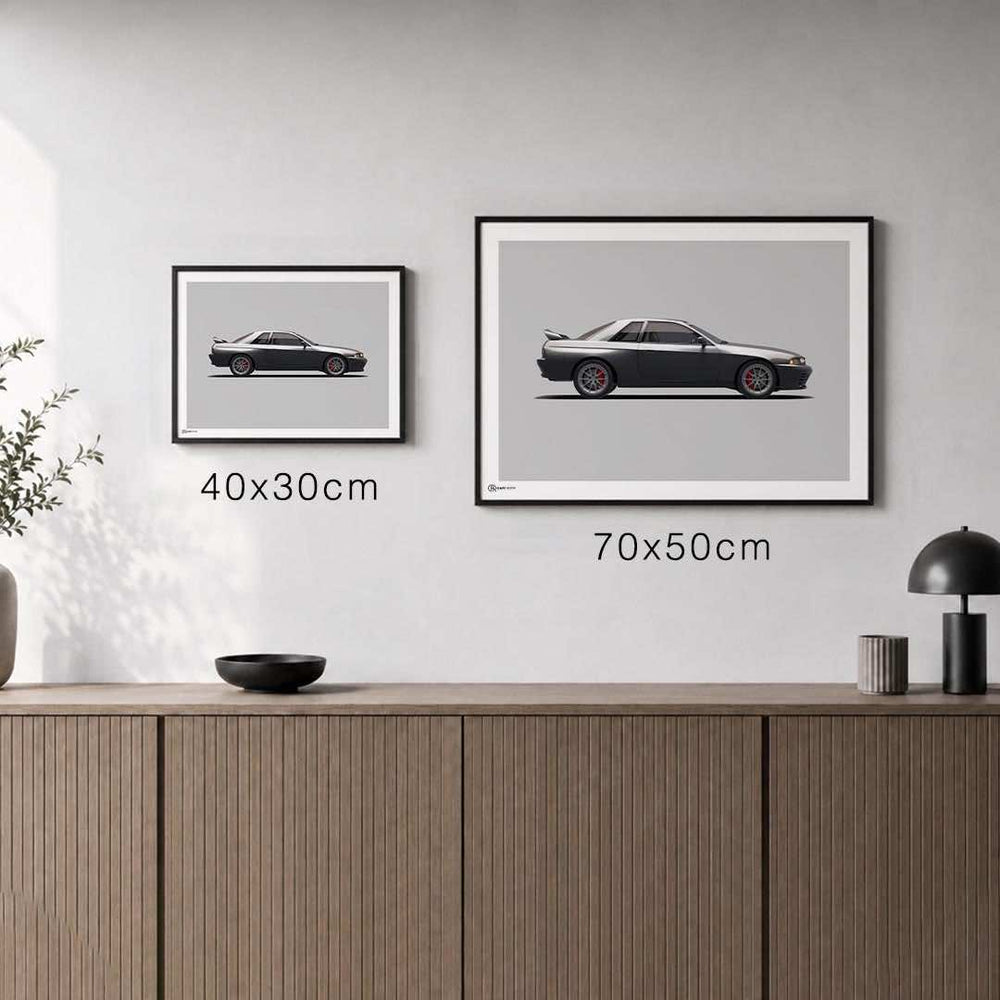 Größenvergleich für GT-R R32 Poster Seite