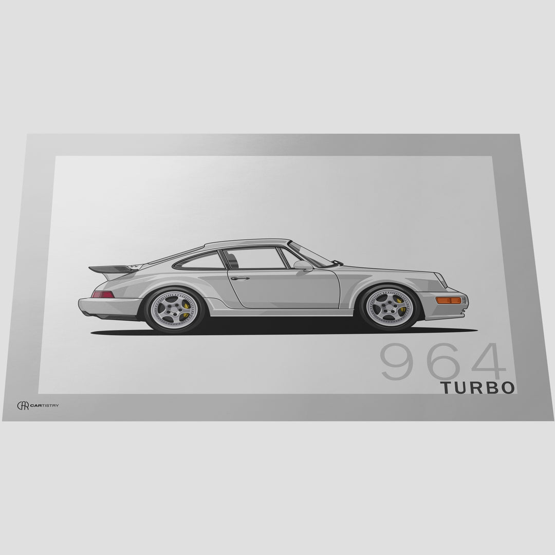 911 Turbo (964) Artwork Poster - Cartistry