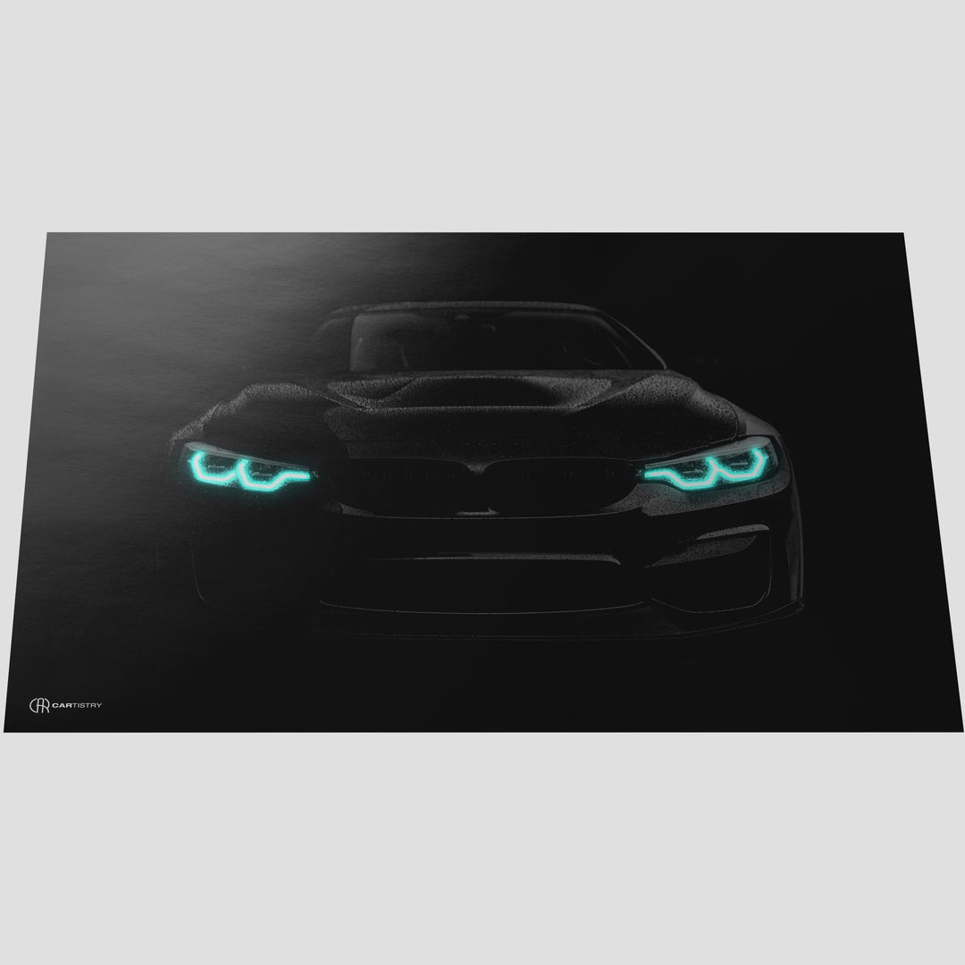 M4 Neon Poster - Cartistry